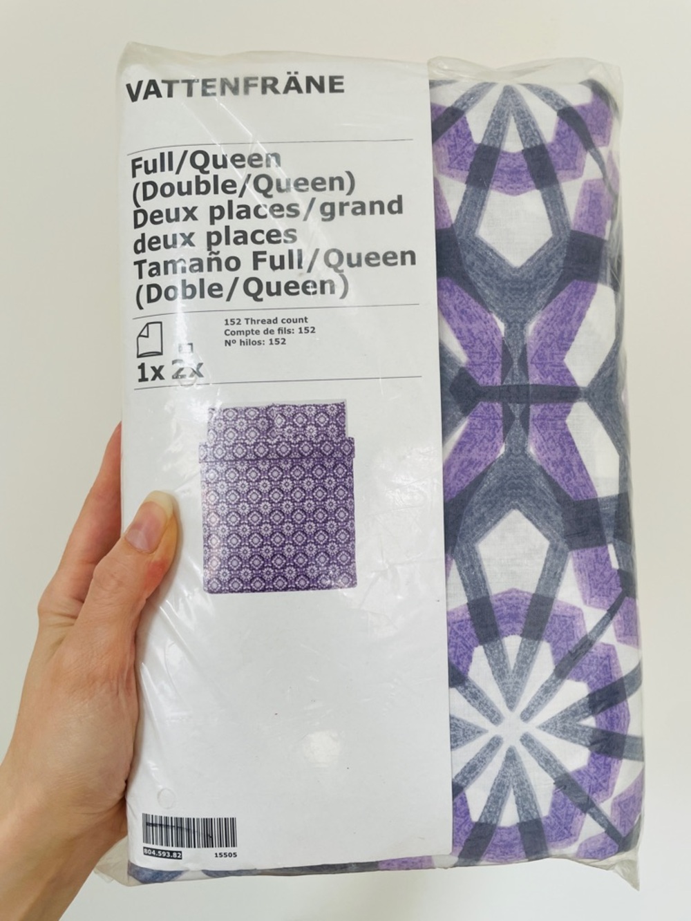IKEA VATTENFRANE Full/Queen Mandala Duvet Set